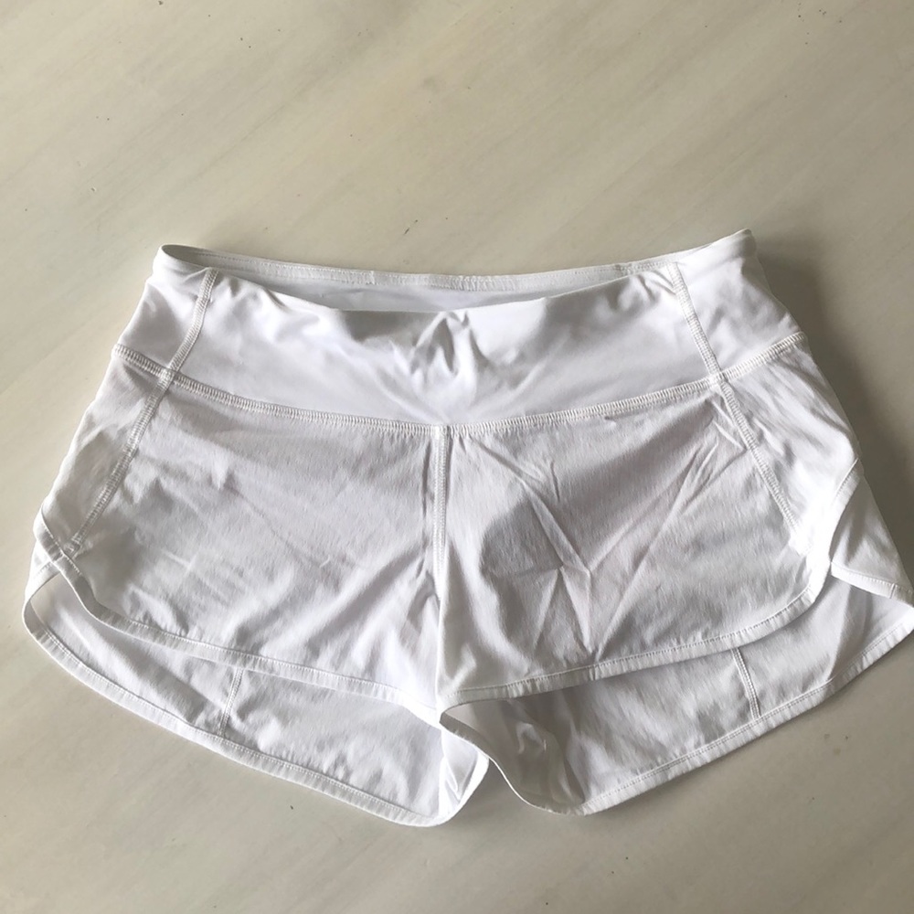 White Lulu Lemon Shorts ⚡️